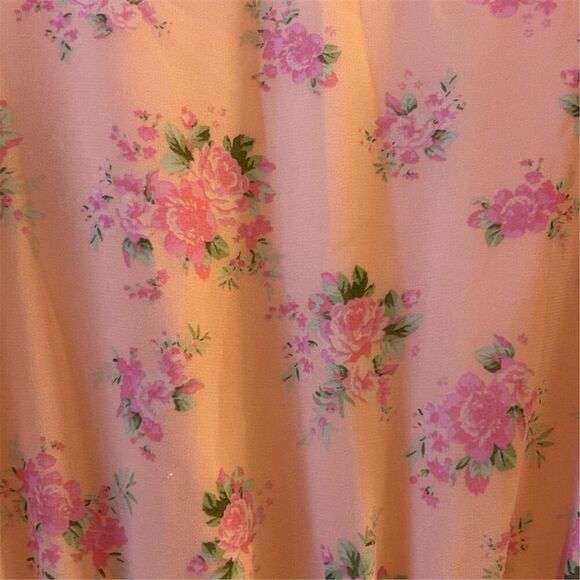 LoveShackFancy Pink Floral Ruffled Midi Dress Size 6- flaw - Picture 11 of 16